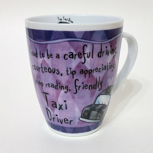 "Top Taxi Driver"Porcelain Mug History & Heraldry - Picture 2 of 4
